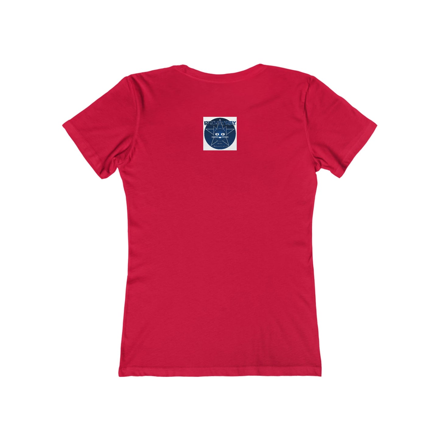 Cat Star Graphic Tee — "Bluestray" Women's Boyfriend T‑Shirt