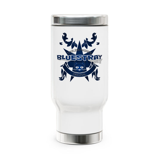 Bluestray Crest Travel Mug — 14oz Stainless Steel Insulated Tumbler with Handle