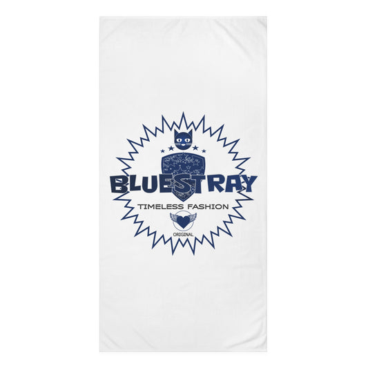 Beach Towel — Bluestray Vintage Crest Design, "Timeless Fashion"