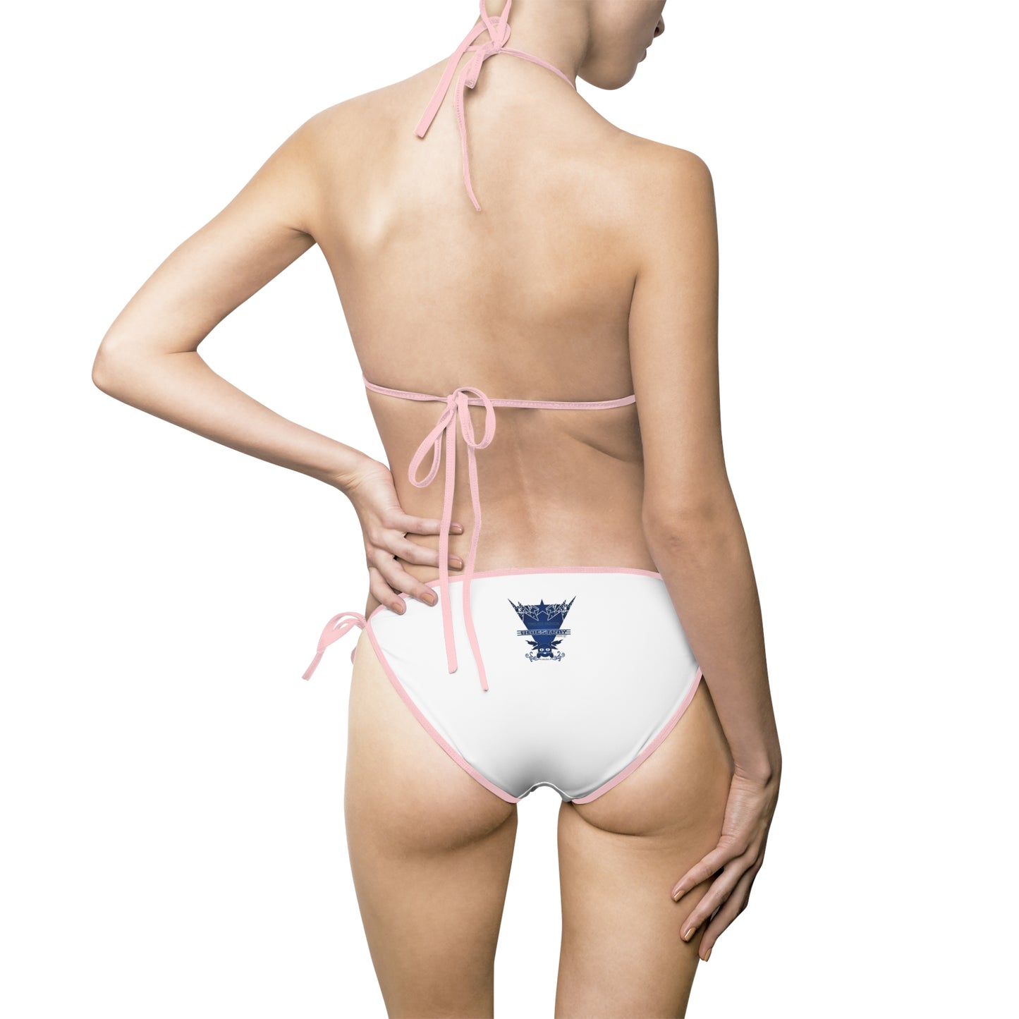 Navy Crown Bluestray Triangle Bikini — Women's Tie-Side Swimsuit