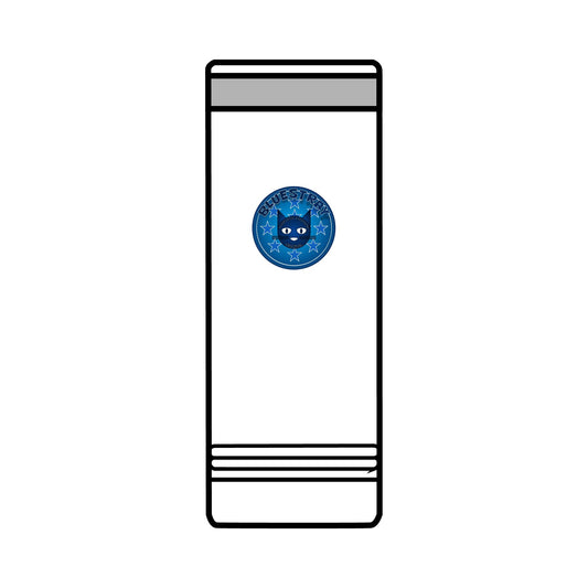 22oz Skinny Tumbler with Bluestray Cat Galaxy Design — Insulated Travel Cup