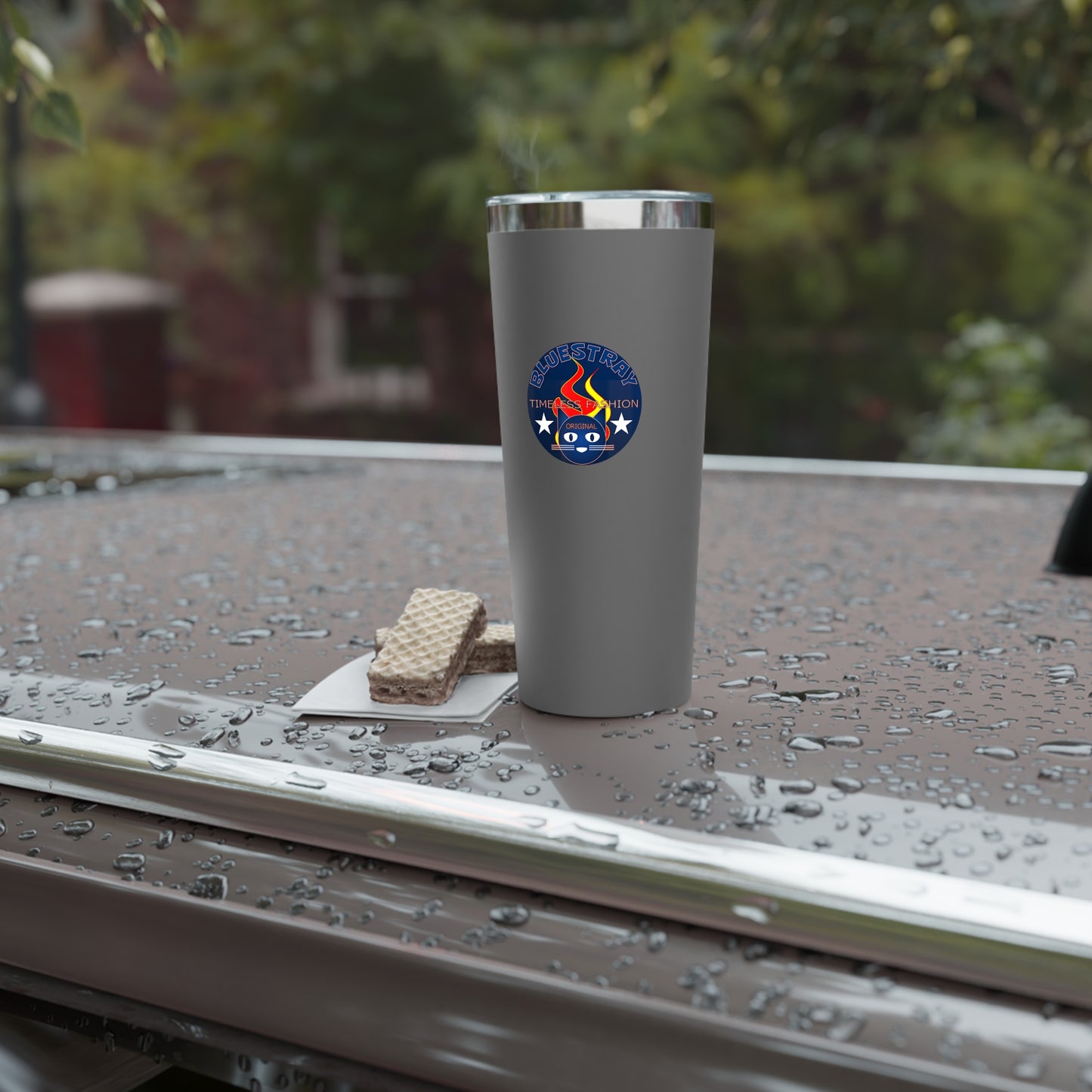 22oz Insulated Tumbler — Bluestray Mascot “Firestation” Team Logo