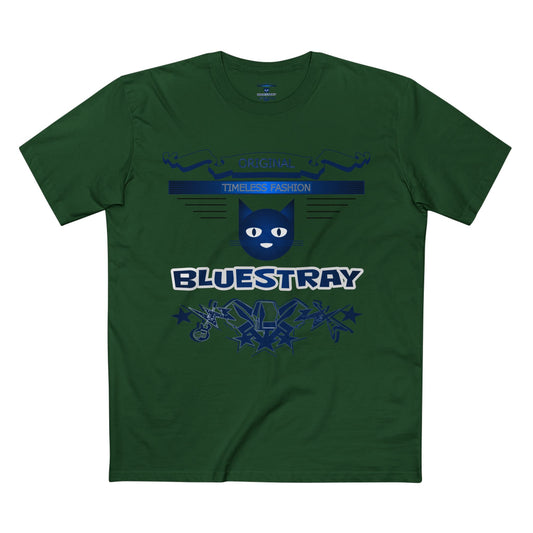 Bluestray Graphic Tee — Retro Cat Logo T-Shirt