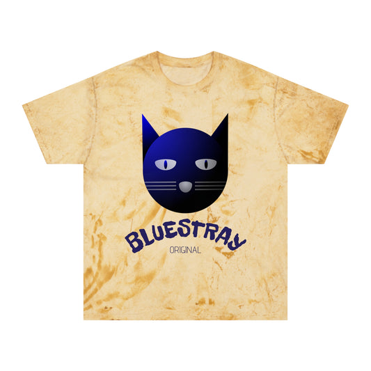 Bluestray Tie-Dye Cat T-Shirt — Vintage Yellow Color Blast Tee