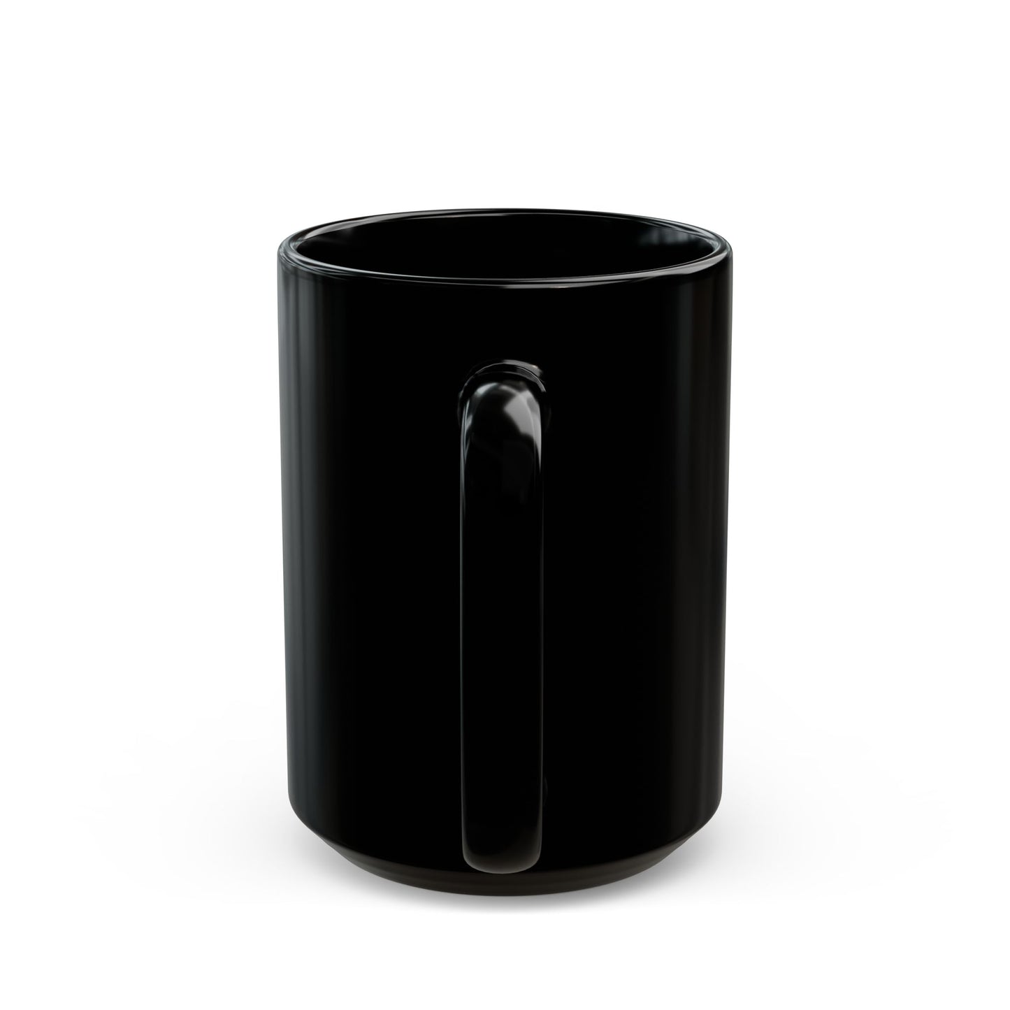 Black Ceramic Mug — ‘Bluestray Timeless Fashion’ Cat Logo (11oz & 15oz)