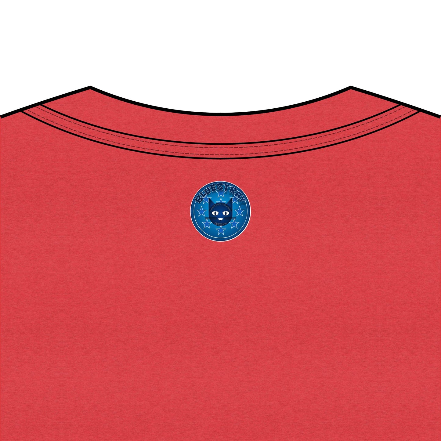 Bluestray Cat V-Neck Tee — Women's Graphic Cat Shirt