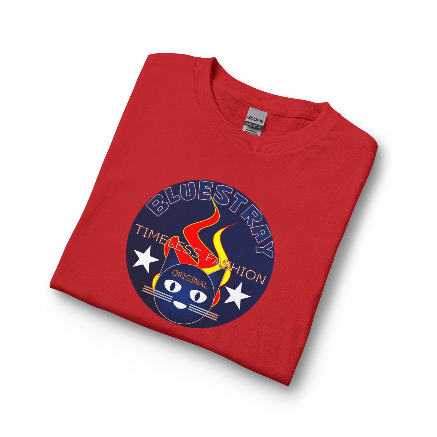 Equestrian Bluestray Time & Fashion Long Sleeve Tee — Flame Horse Logo