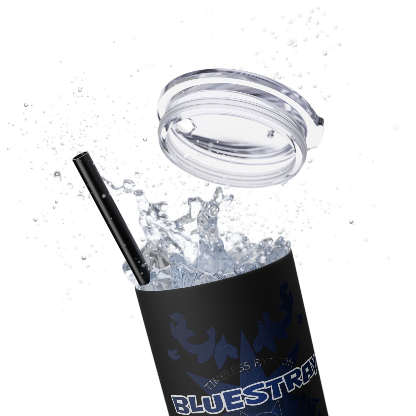 Bluestray Crab Skinny Tumbler — 20oz Stainless Travel Cup with Straw
