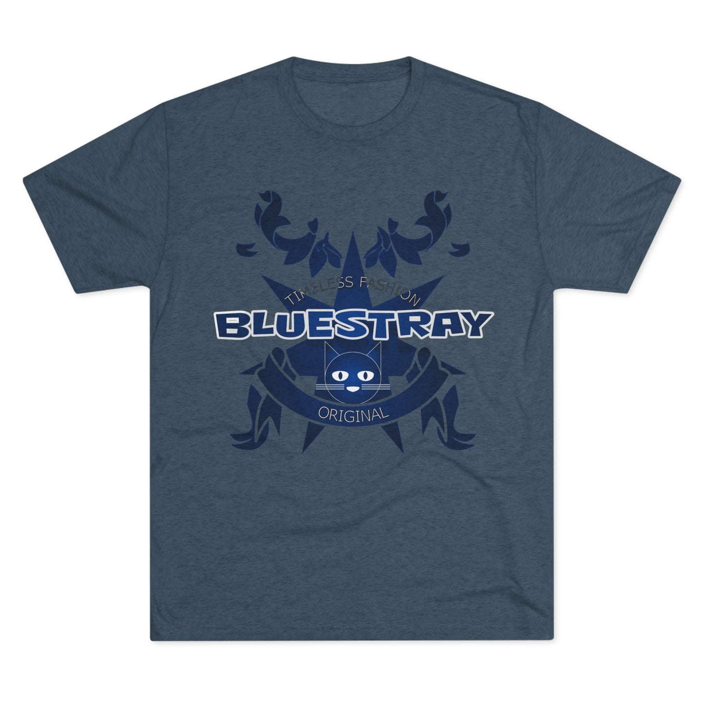 Bluestray Crab Graphic Tee — Nautical Cat Logo Short-Sleeve Shirt