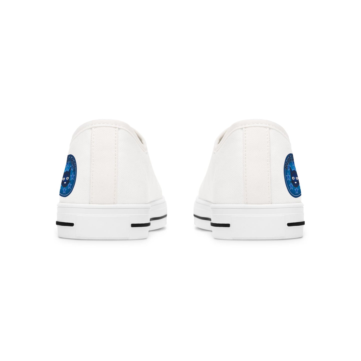 White Women's Low Top Bluestray Sneakers — Classic Casual Canvas Shoes
