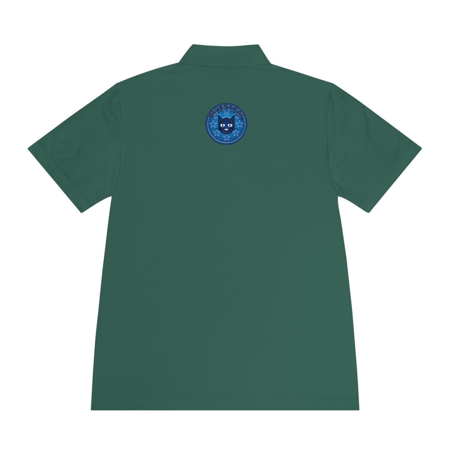Men's Polo Shirt — Bluestray Galaxy Cat Logo Athletic Golf Shirt