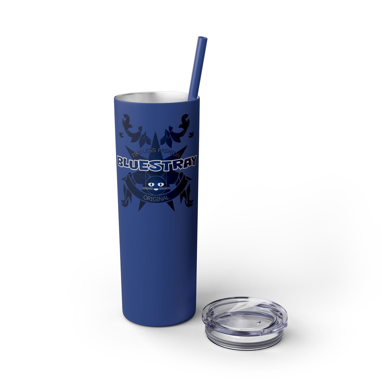 Bluestray Crab Skinny Tumbler — 20oz Stainless Travel Cup with Straw