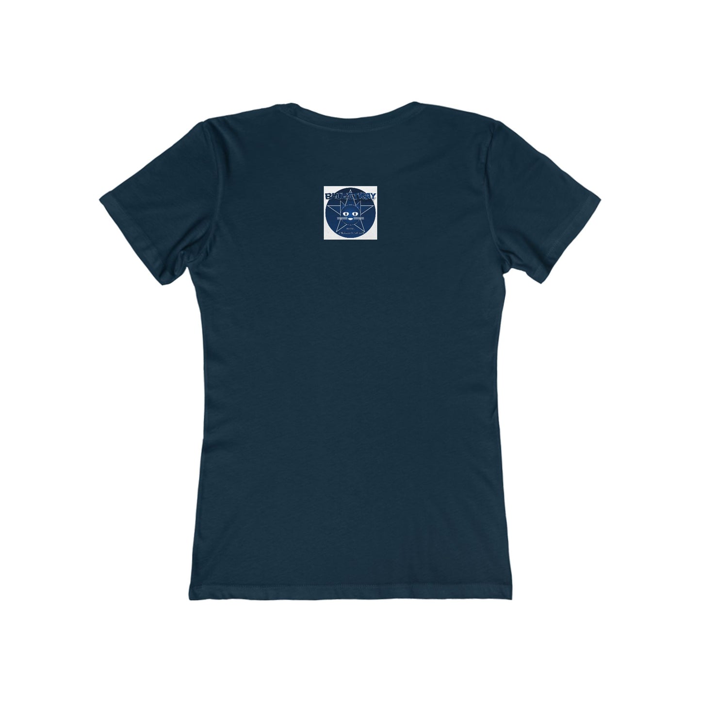 Cat Star Graphic Tee — "Bluestray" Women's Boyfriend T‑Shirt