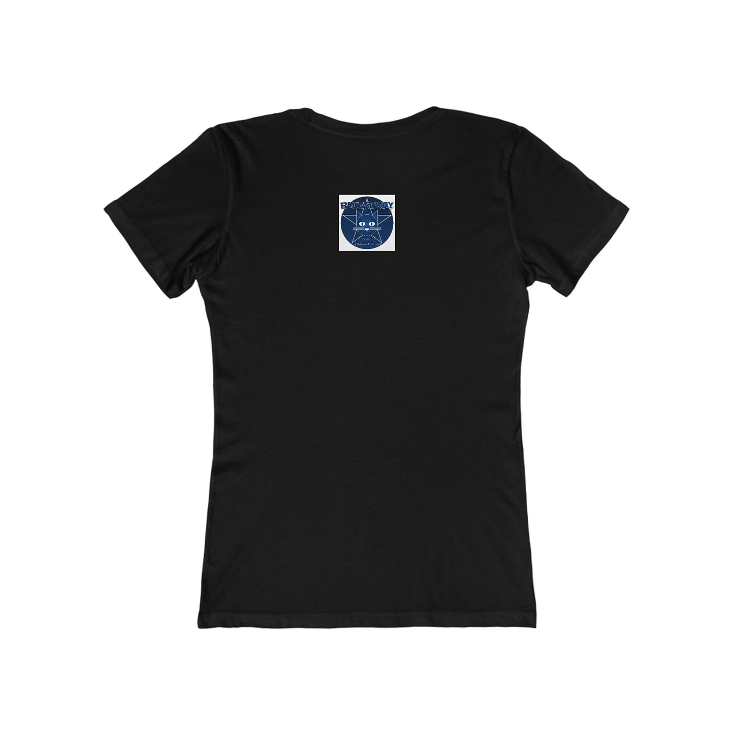 Cat Star Graphic Tee — "Bluestray" Women's Boyfriend T‑Shirt