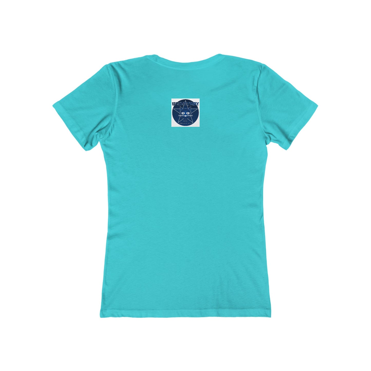 Cat Star Graphic Tee — "Bluestray" Women's Boyfriend T‑Shirt
