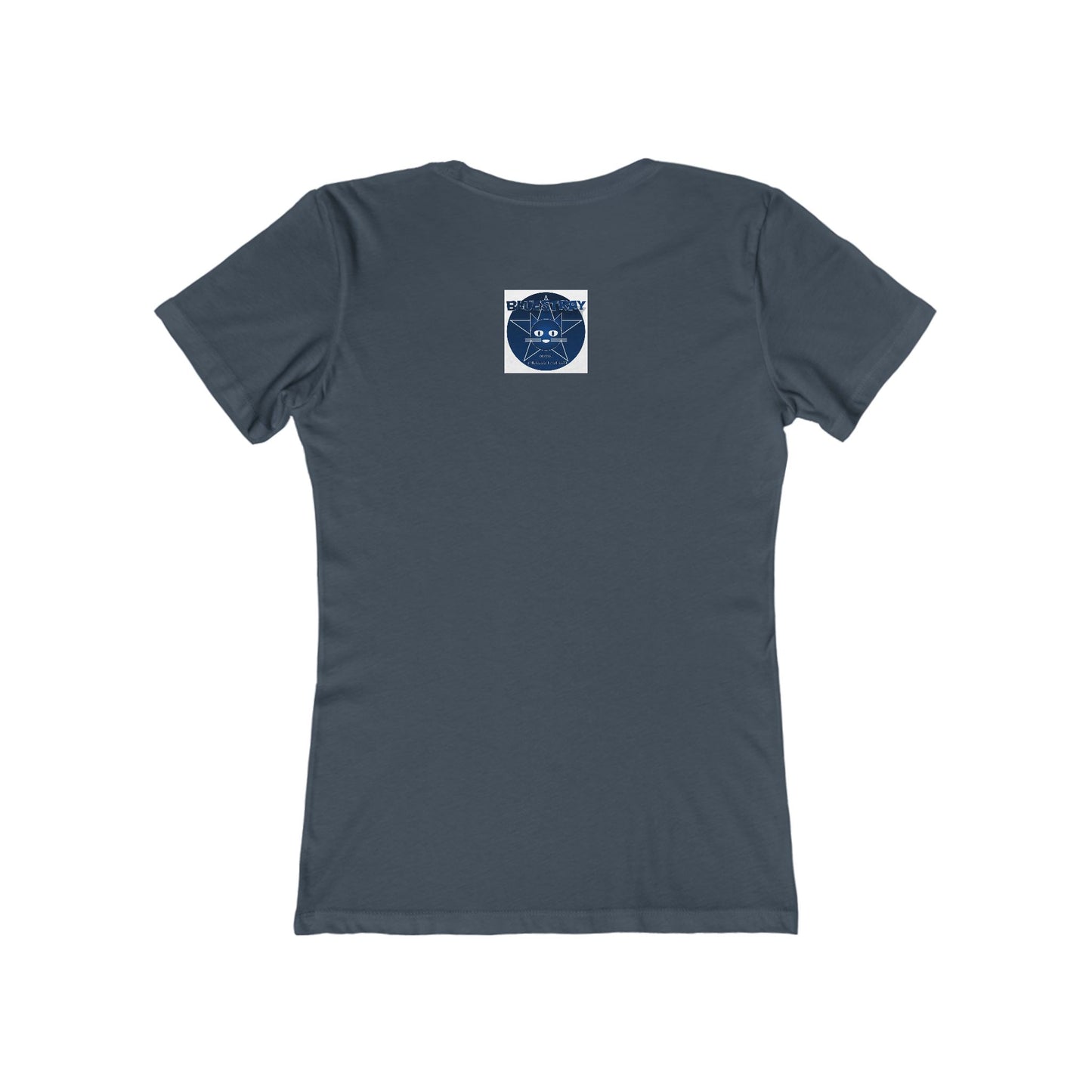 Cat Star Graphic Tee — "Bluestray" Women's Boyfriend T‑Shirt