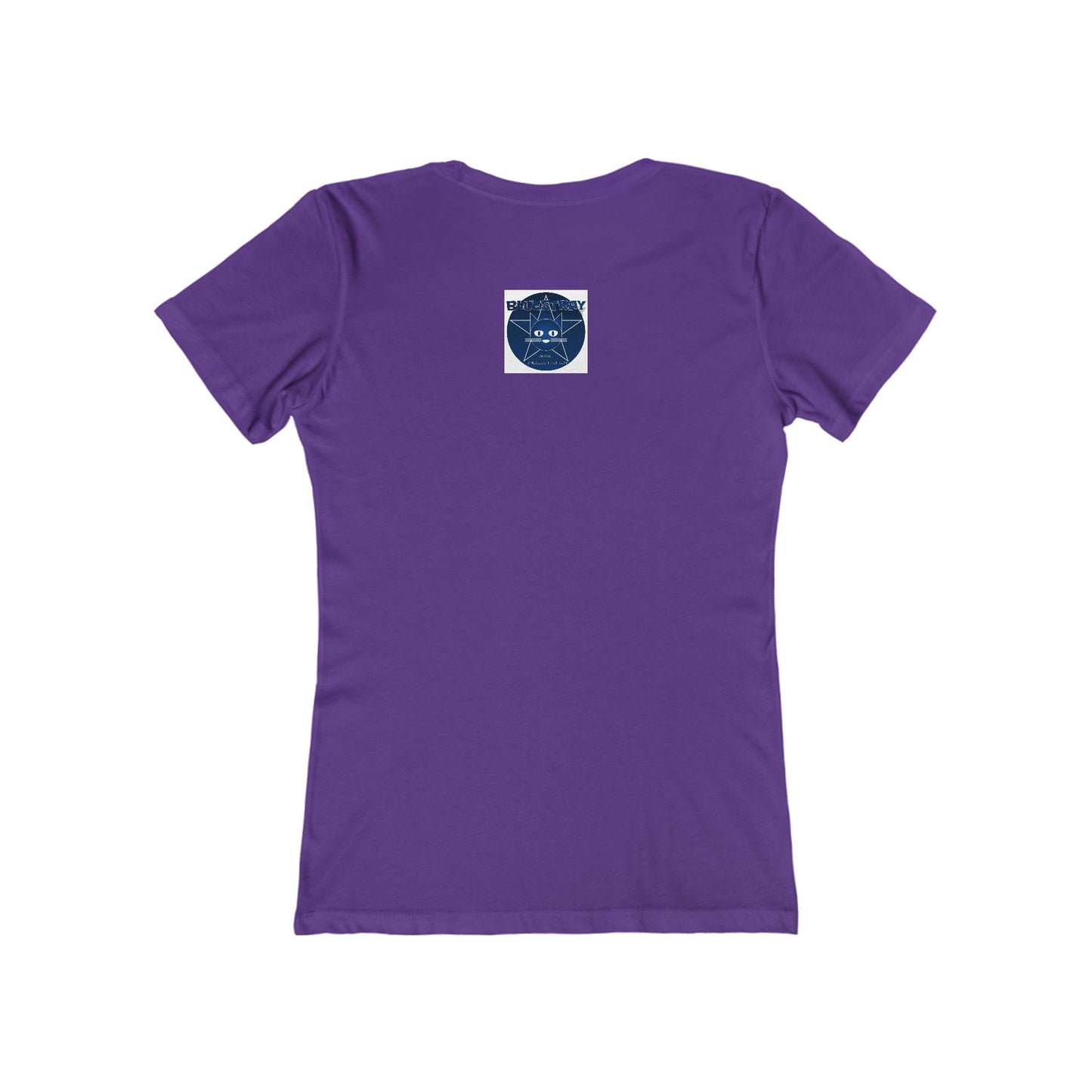 Cat Star Graphic Tee — "Bluestray" Women's Boyfriend T‑Shirt
