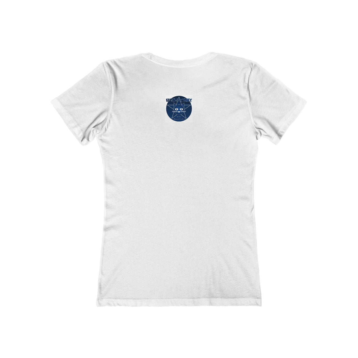 Cat Star Graphic Tee — "Bluestray" Women's Boyfriend T‑Shirt