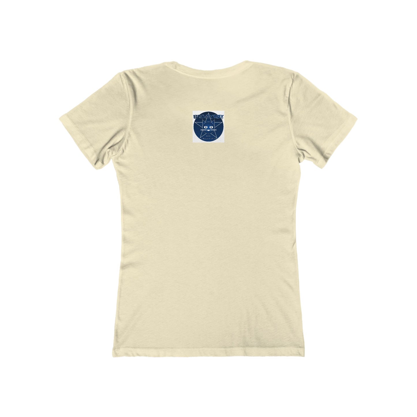 Cat Star Graphic Tee — "Bluestray" Women's Boyfriend T‑Shirt