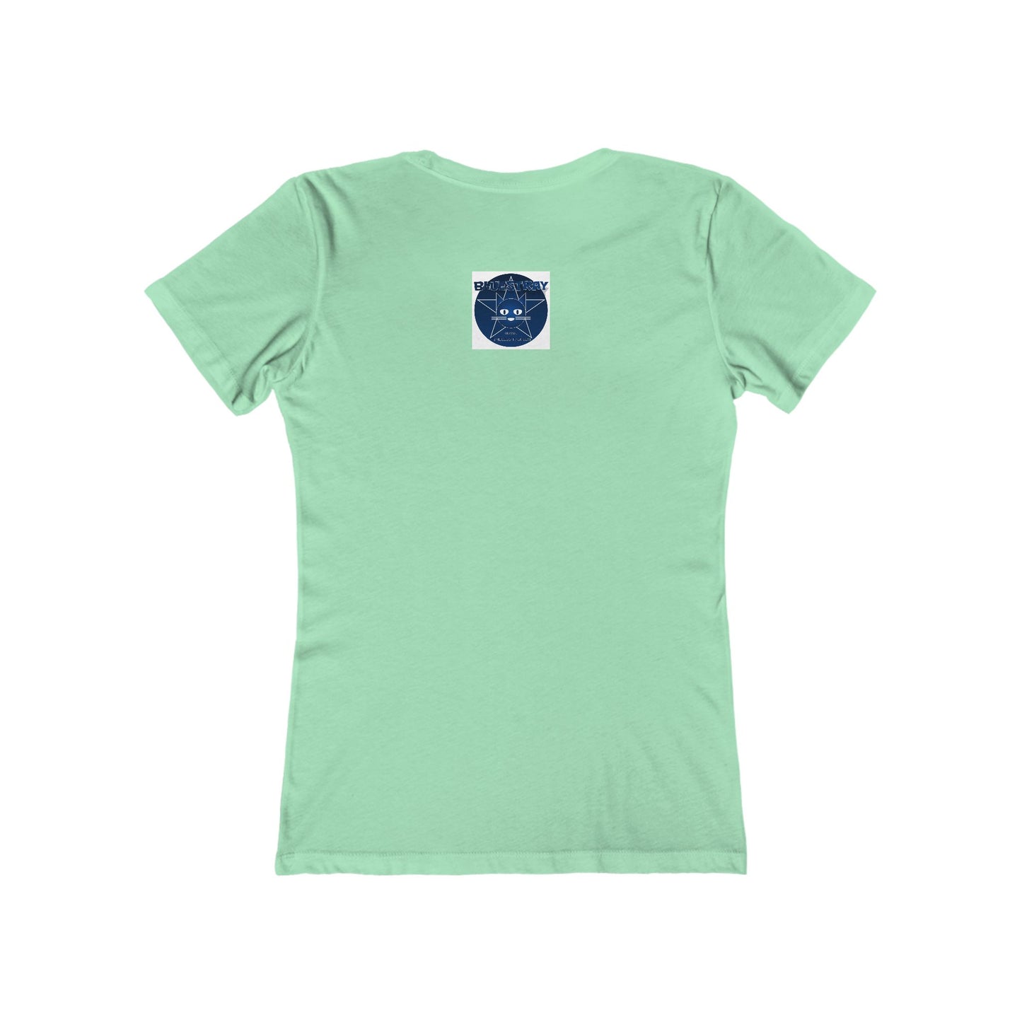 Cat Star Graphic Tee — "Bluestray" Women's Boyfriend T‑Shirt