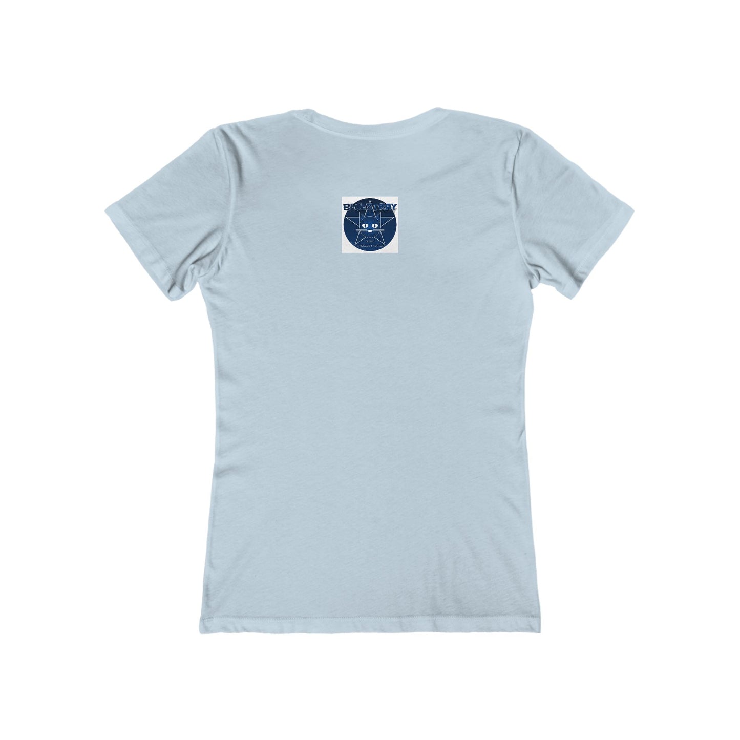 Cat Star Graphic Tee — "Bluestray" Women's Boyfriend T‑Shirt