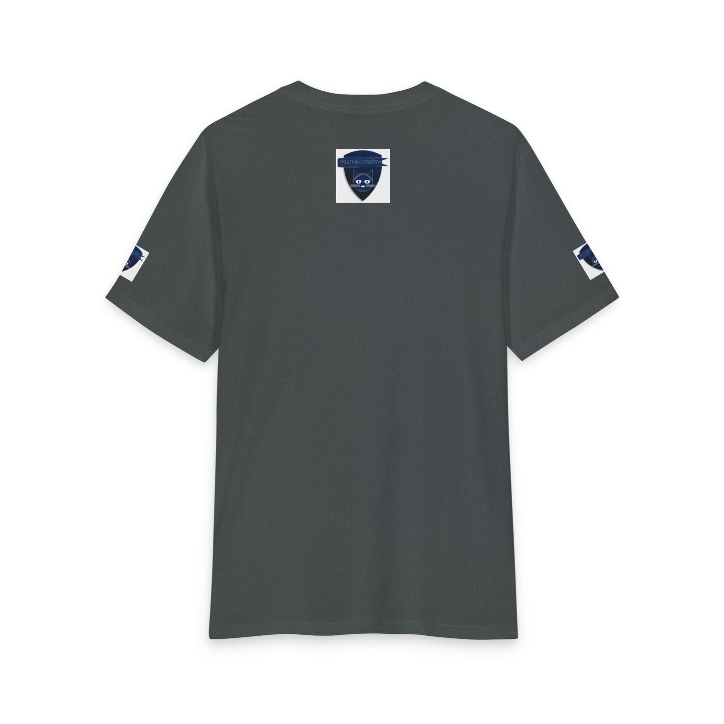 Bluestray Cat Shield T-Shirt — Retro Navy Crest Tee