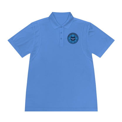 Men's Polo Shirt — Bluestray Galaxy Cat Logo Athletic Golf Shirt