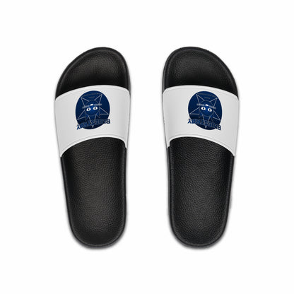 Navy Geometric Bluestray Cat Slide Sandals — Men's Casual Beach Slides