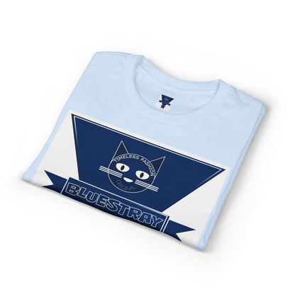 Bluestray Cat Graphic T-Shirt — Retro Star Logo Tee