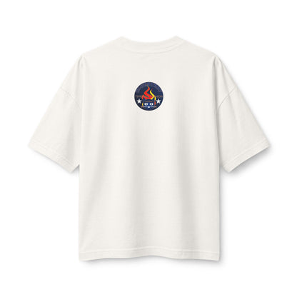 Bluestray Flame Mascot T-Shirt — Retro Campfire Logo Tee