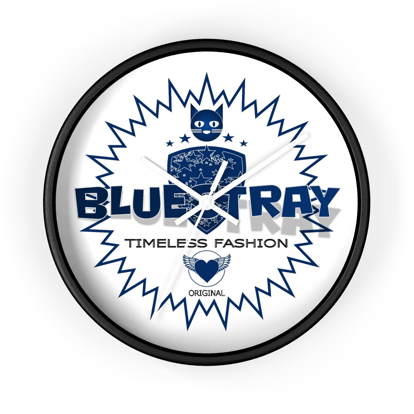 Bluestray Timeless Fashion Wall Clock — Modern Logo Decorative Clock