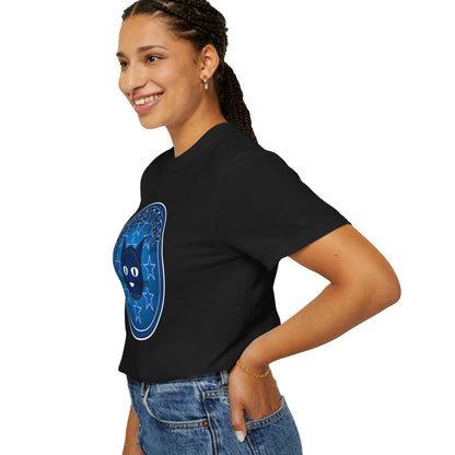 Bluestray Cat Graphic T-Shirt — Retro Star Emblem Tee