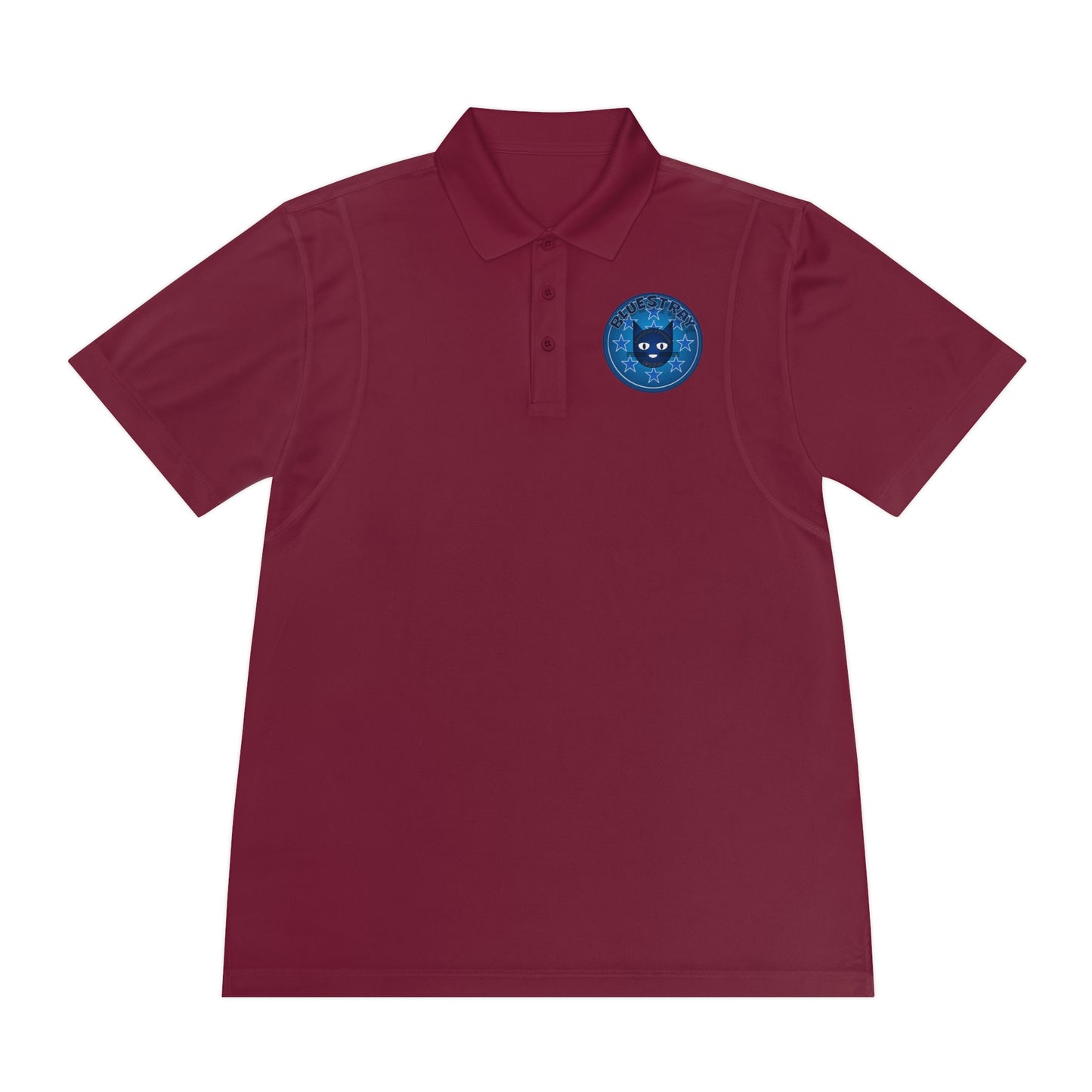 Men's Polo Shirt — Bluestray Galaxy Cat Logo Athletic Golf Shirt