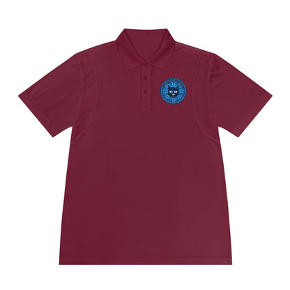 Men's Polo Shirt — Bluestray Galaxy Cat Logo Athletic Golf Shirt