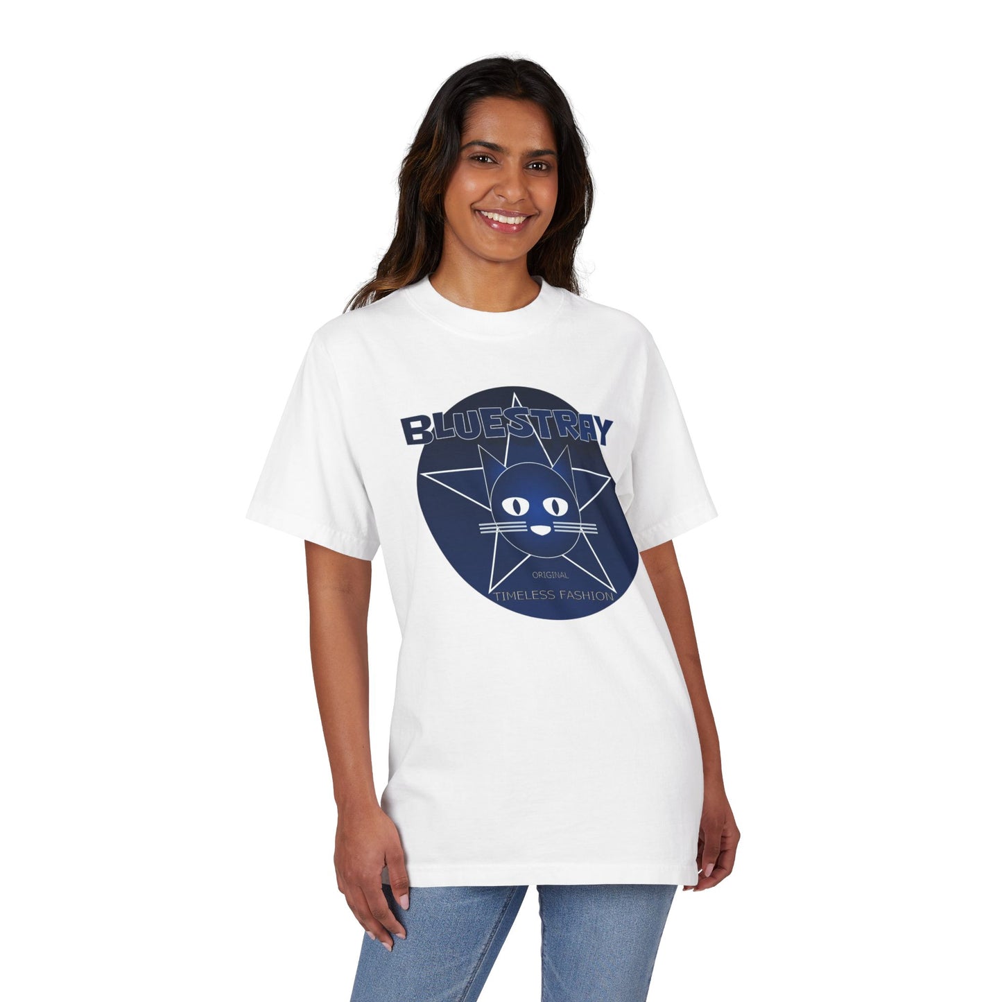 Bluestray Star Cat T-Shirt — Retro Graphic Tee