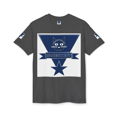 Bluestray Cat Graphic T-Shirt — Retro Star Logo Tee
