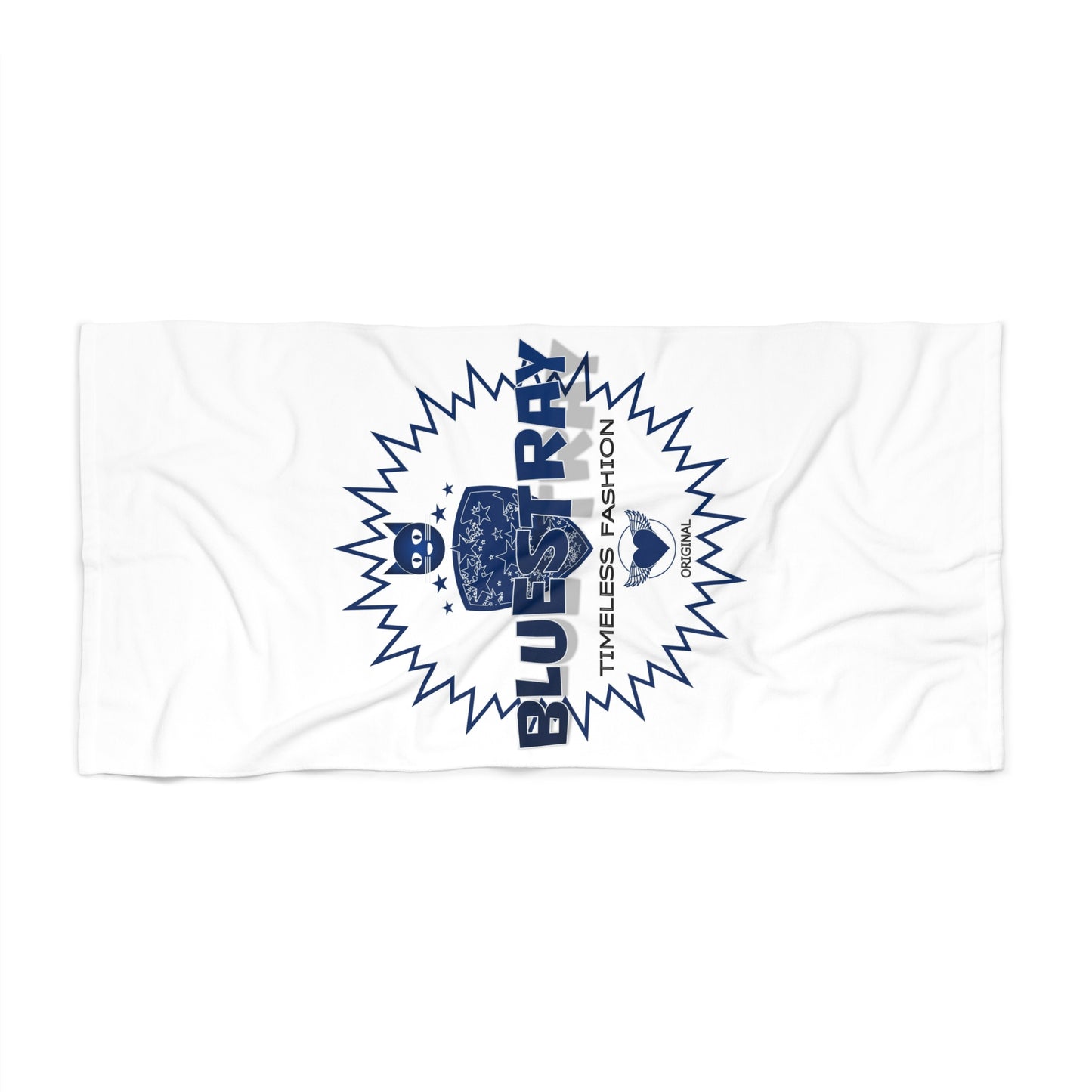 Beach Towel — Vintage Nautical Bluestray Logo Beach Towel