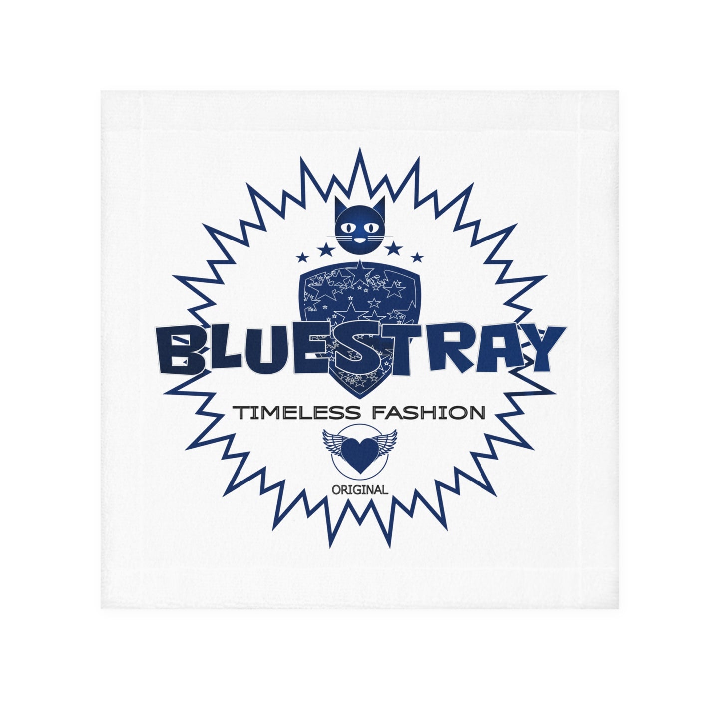 Bluestray Timeless Fashion Face Towel — Vintage Crest Logo