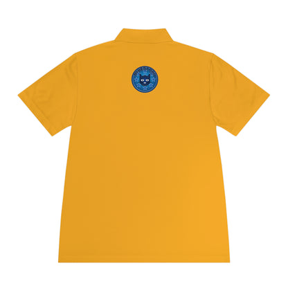 Men's Polo Shirt — Bluestray Galaxy Cat Logo Athletic Golf Shirt