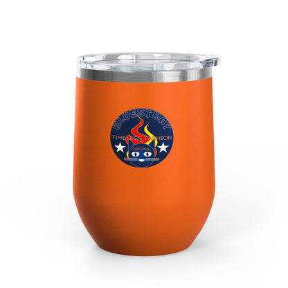 12oz Wine Tumbler — Fire & Flag Bluestray Logo Stainless Insulated Wine Cup many Colors