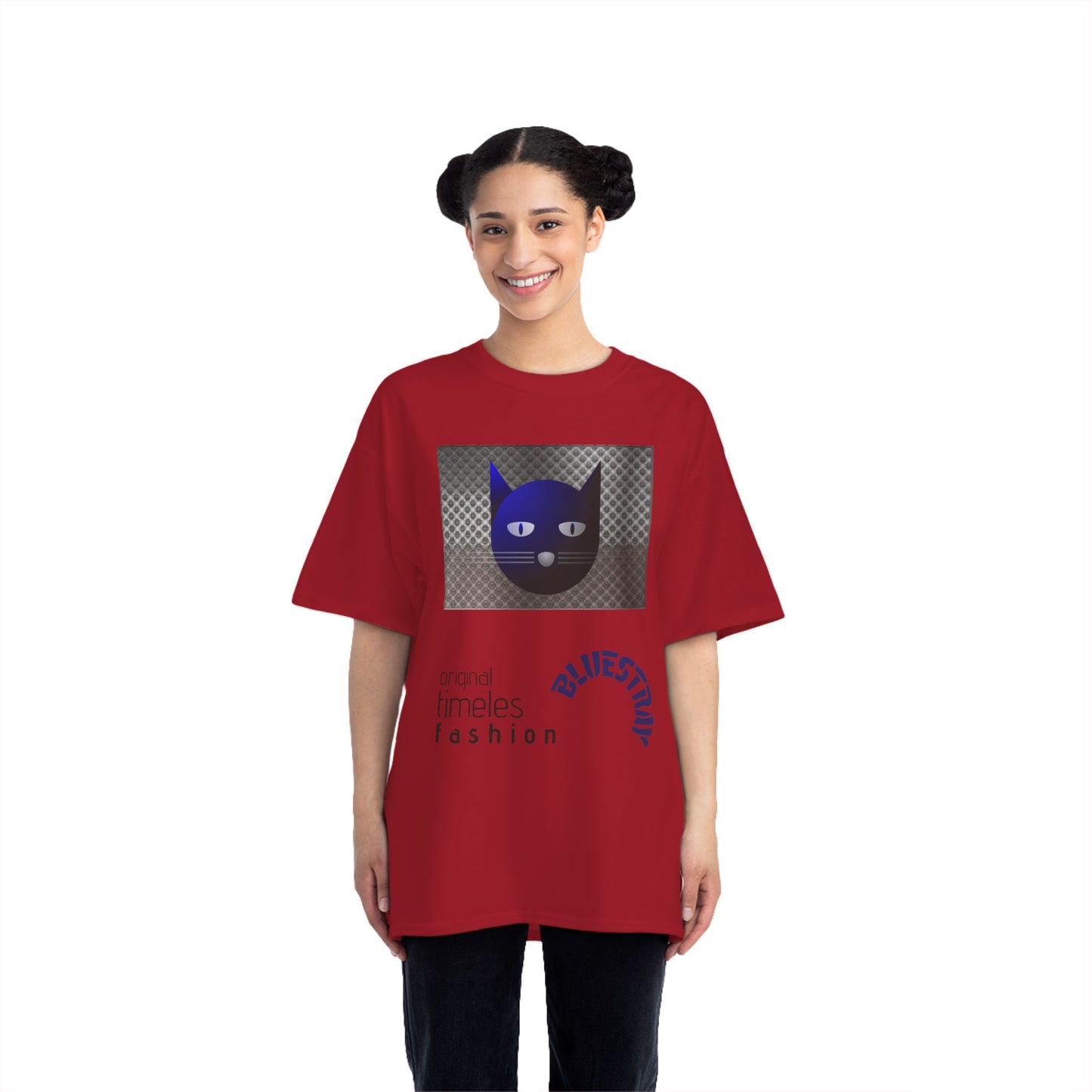 Bluestray Cat Graphic T-Shirt — 'BluesTown' Fashion Tee
