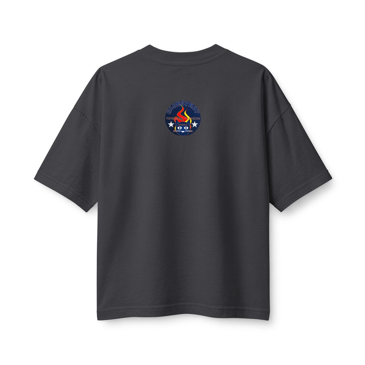 Bluestray Flame Mascot T-Shirt — Retro Campfire Logo Tee