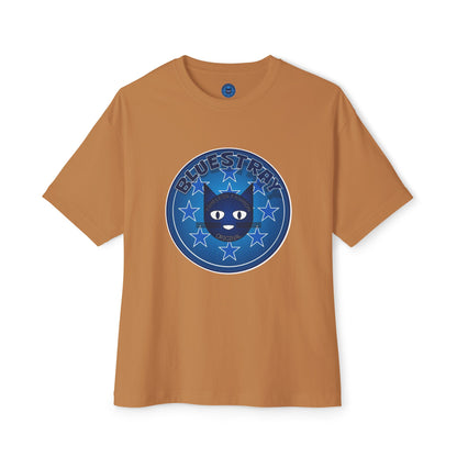 Blue Cat Stars Tee — "Bluestray" Graphic T-Shirt