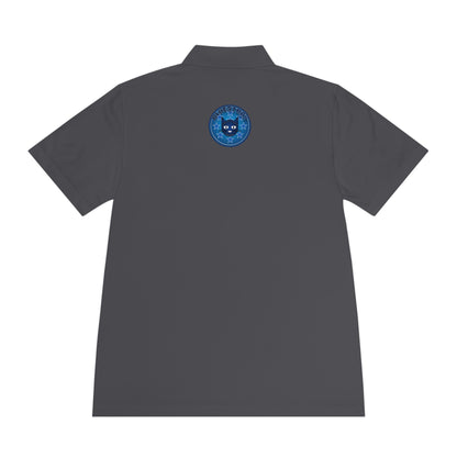 Men's Polo Shirt — Bluestray Galaxy Cat Logo Athletic Golf Shirt