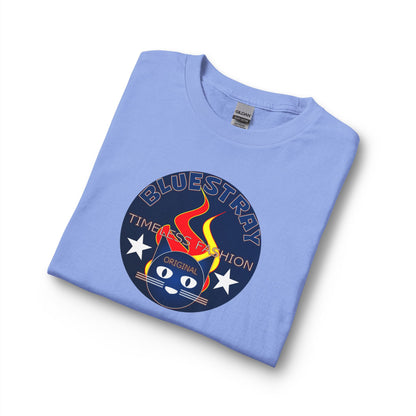 Equestrian Bluestray Time & Fashion Long Sleeve Tee — Flame Horse Logo