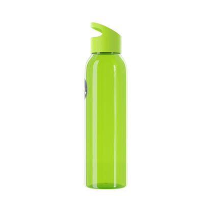 Bluestray Logo Water Bottle — Clear Reusable Bottle with Star & Flame Emblem