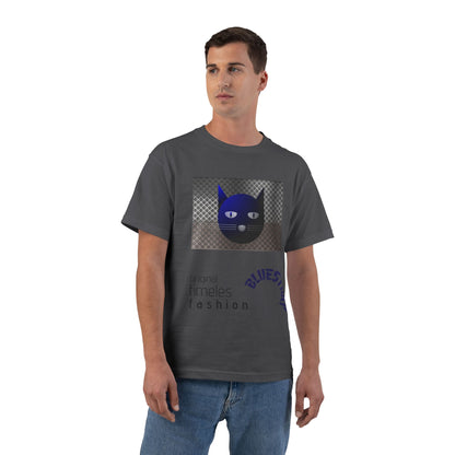 Bluestray Cat Graphic T-Shirt — 'BluesTown' Fashion Tee