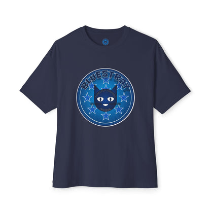 Blue Cat Stars Tee — "Bluestray" Graphic T-Shirt