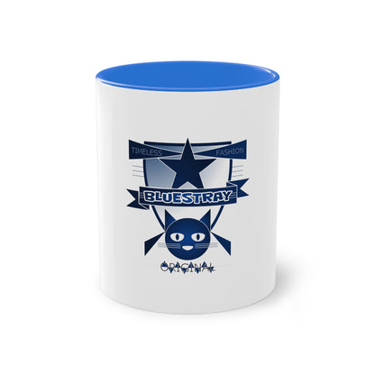 Bluestray Cat Crest Coffee Mug — Two-Tone 11oz