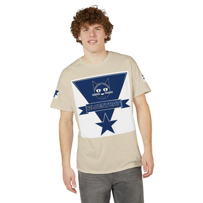 Bluestray Cat Graphic T-Shirt — Retro Star Logo Tee